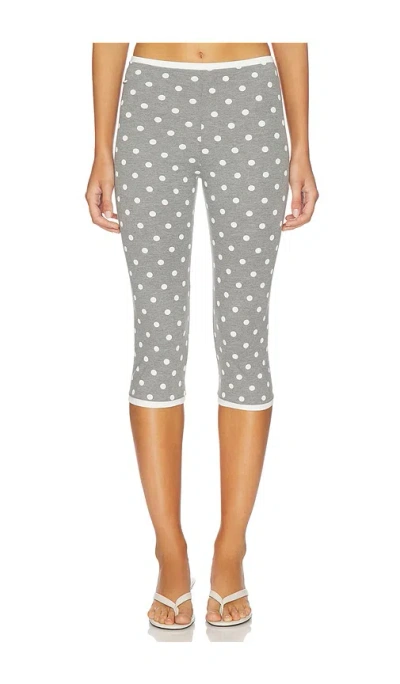 Rowen Rose X Revolve Polka Dots Capri Pants In Blue