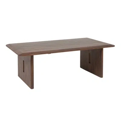 Rowena Interiors Acacia Wood Rectangular Coffee Table In Brown