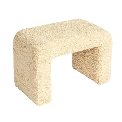 Rowena Interiors Brooklyn Upholstered Waterfall Bench In Cream