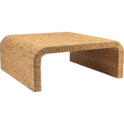 Rowena Interiors Coffee Table With Waterfall Edge In Brown