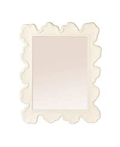 Rowena Interiors Faux Bois Metal Wall Mirror In Neutral