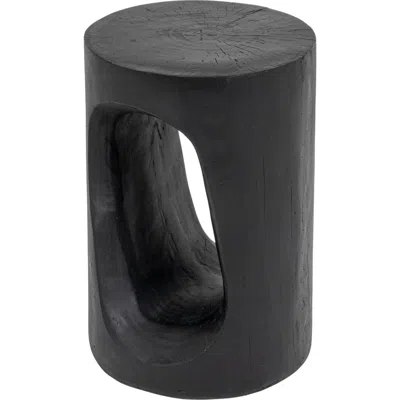 Rowena Interiors Indoor Outdoor Accent Table In Black