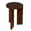 Rowena Interiors Mango Wood Side Table In Walnut