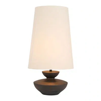 Rowena Interiors Matilda Resin Table Lamp With Sculptural Base In Black