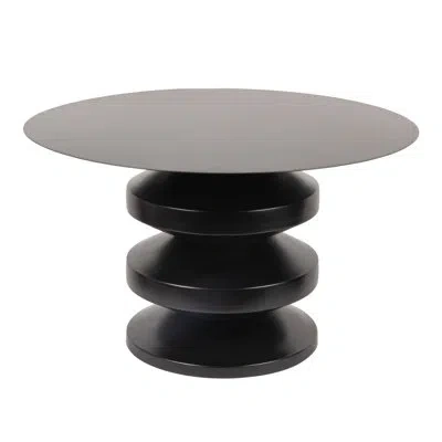 Rowena Interiors Metal Accordion Coffee Table In Black