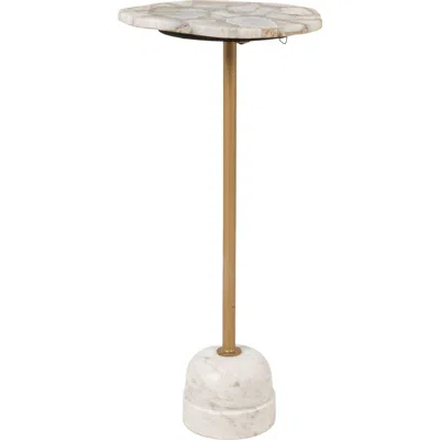 Rowena Interiors Pedestal Drink Table With Post In Neutral