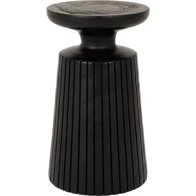 Rowena Interiors Planter Pedestal End Table In Black