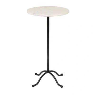 Rowena Interiors Round Pedestal Side Table In Black