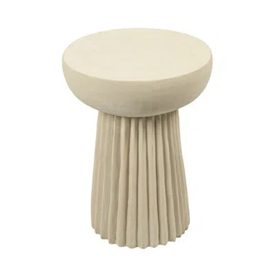 Rowena Interiors Vera Magnesium Oxide Side Table In Cream