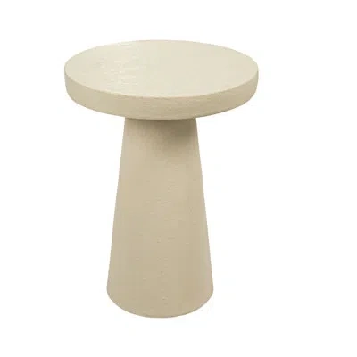 Rowena Interiors Vera Magnesium Oxide Tapered Side Table In Cream
