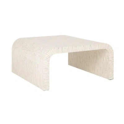 Rowena Interiors Waterfall Coffee Table In White