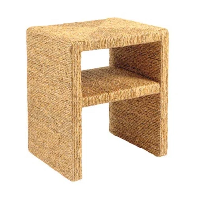 Rowena Interiors Woven End Table In Brown