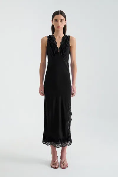 Rowie The Label Annie Silk Midi Dress