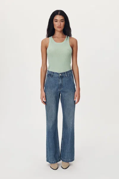 Rowie The Label Anthea Bootcut Hemp Jeans In Blue