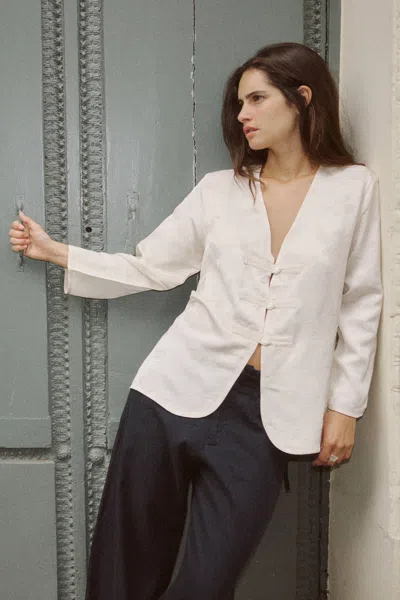 Rowie The Label Atta Jacquard Tang Shirt