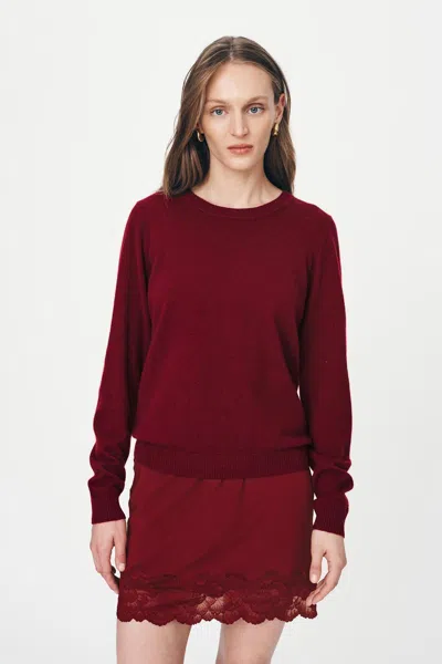 Rowie The Label Axel Merino Knit Top In Red