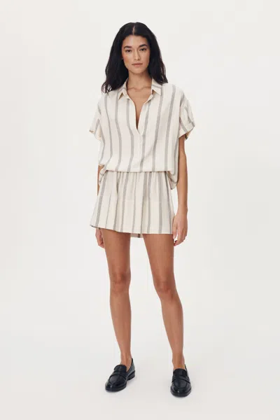 Rowie The Label Bede Mini Skirt In Brown