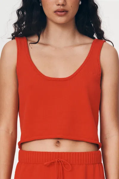 Rowie The Label Belen Knit Crop In Animal Print