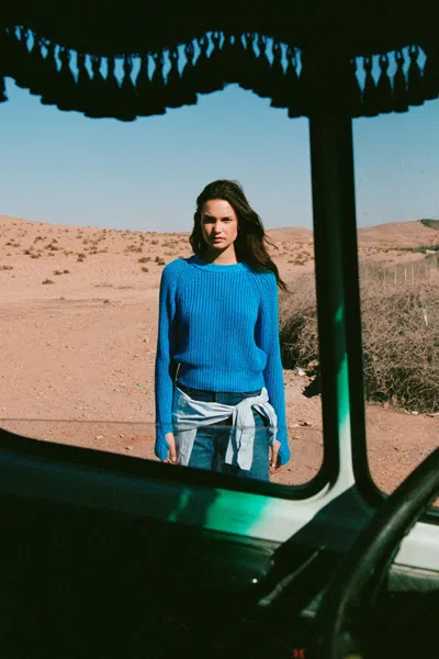 Rowie The Label Bronson Knit Jumper In Blue