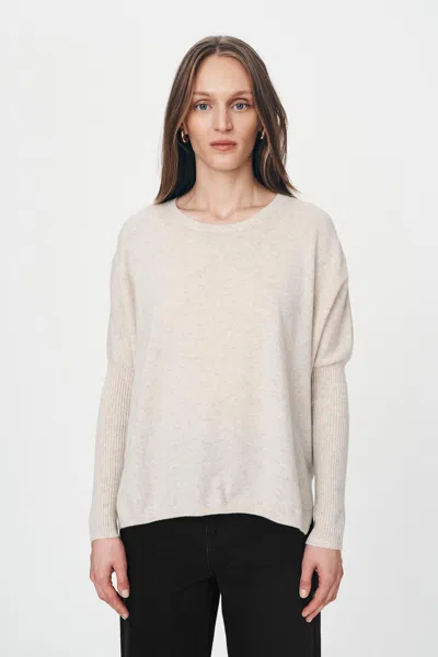 Rowie The Label Enzo Merino Knit Jumper In Neutral