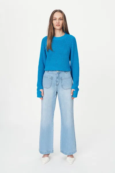 Rowie The Label Jahmain Straight Jeans In Blue