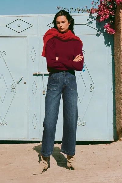 Rowie The Label Jahmain Straight Jeans In Blue