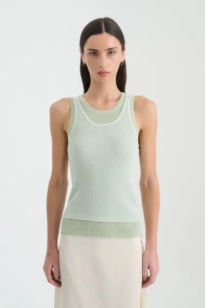 Rowie The Label Jani Double-layer Knit Tank