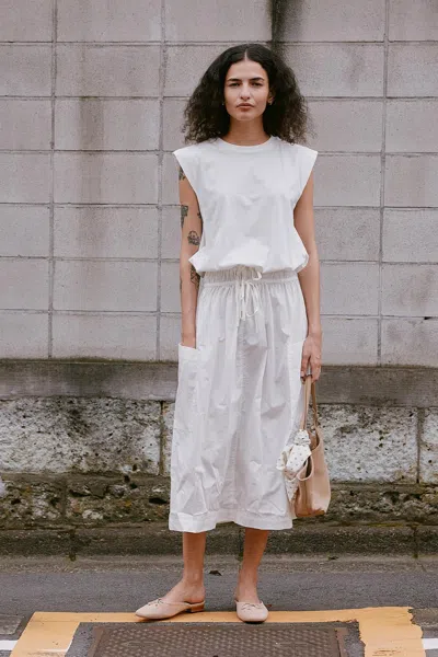 Rowie The Label Jessica Organic Midi Dress In Multi