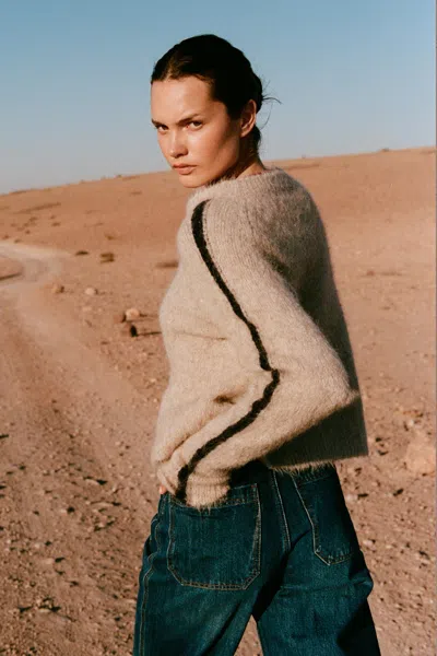Rowie The Label Lamara Knit Jumper In Neutral