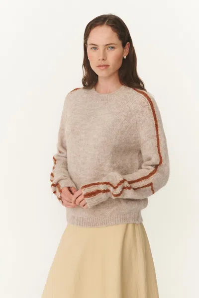 Rowie The Label Lana Knit Jumper In Neutral