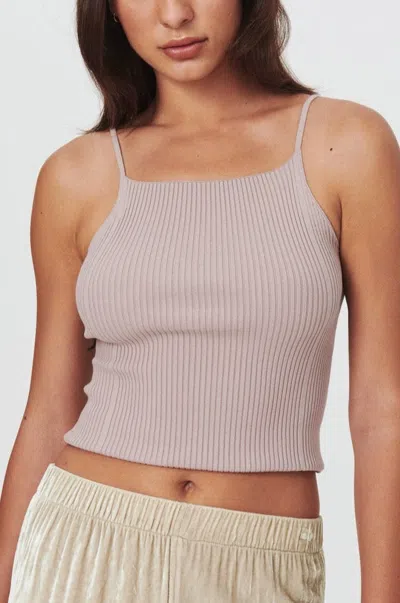 Rowie The Label Liat Knit Singlet In Neutral