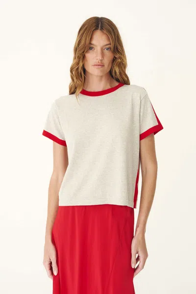 Rowie The Label Rania Contrast Knit Tee
