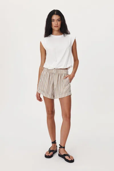 Rowie The Label Rocco Stripe Boxer Shorts In Multi