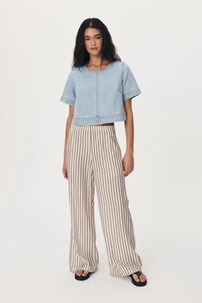 Rowie The Label Rocco Stripe Pants In Multi