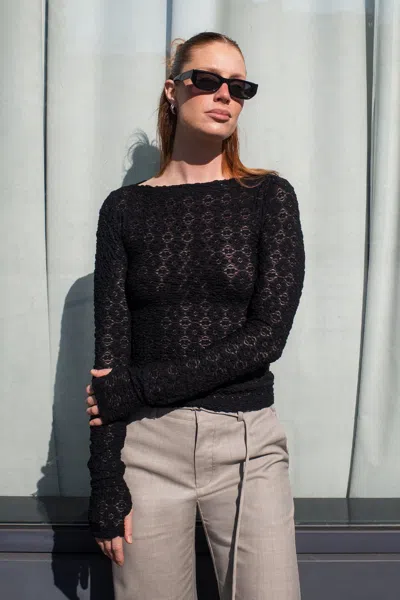 Rowie The Label Samantha Clover Lace Top