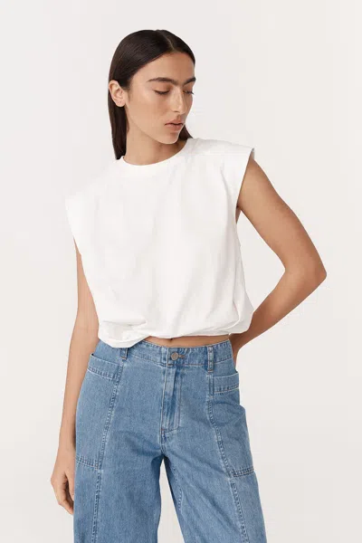 Rowie The Label Sampson Organic Tee In White
