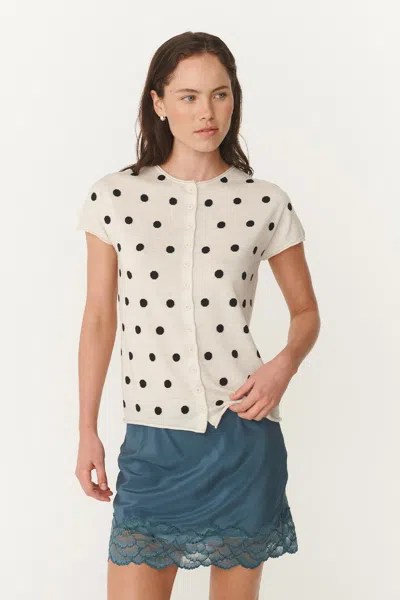 Rowie The Label Sandra Merino Knit Top In Neutral