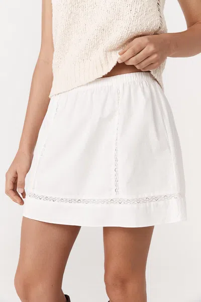 Rowie The Label Suri Lace Mini Skirt In White