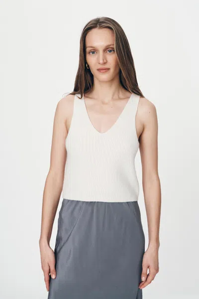 Rowie The Label Vivian Merino Knit Tank In Brown
