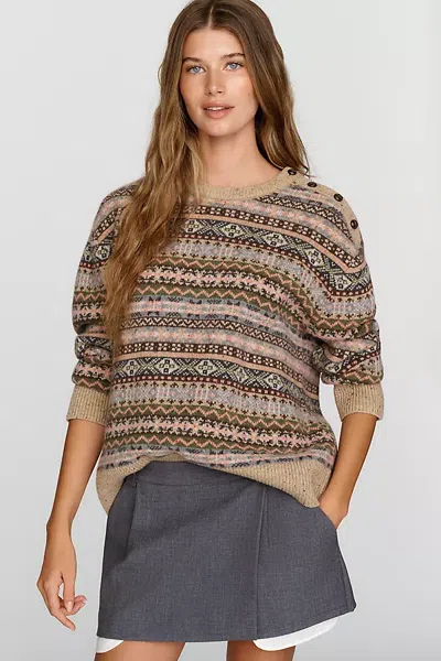 Rowing Blazers 100% Wool Fair Isle Sweater In Multicolor