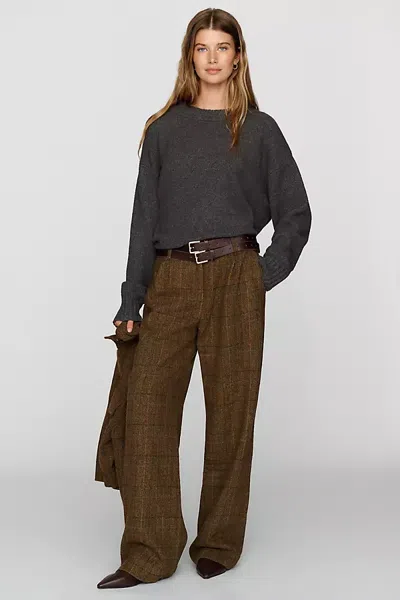 Rowing Blazers 100% Wool Plaid Trousers Pants In Green