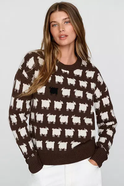 Rowing Blazers 100% Wool Sheep Sweater In Black