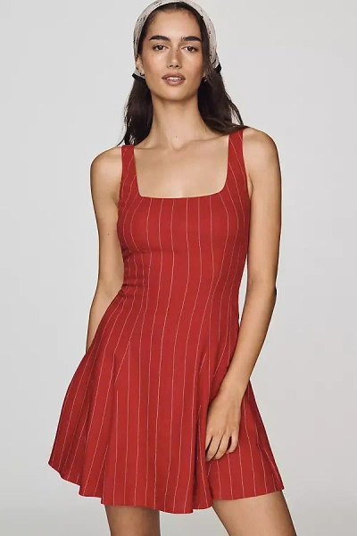 Rowing Blazers A-line Square-neck Dress In Red