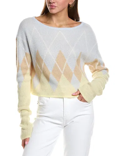 Rowing Blazers Argyle Long Sleeve Wool & Mohair-blend Top In Multi