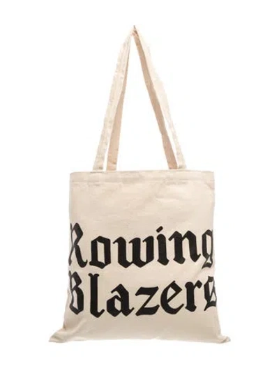 Pre-owned Rowing Blazers Canvas Tote In Neutrals