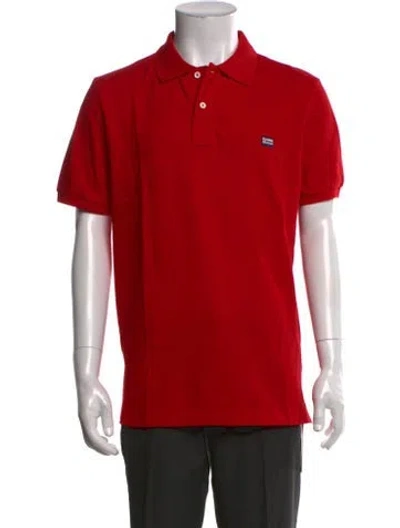 Pre-owned Rowing Blazers Collar Short Sleeve Polo Shirt In Red