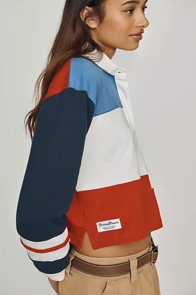 Rowing Blazers Cropped Color Block Rugby Primary Colorblock In Multi