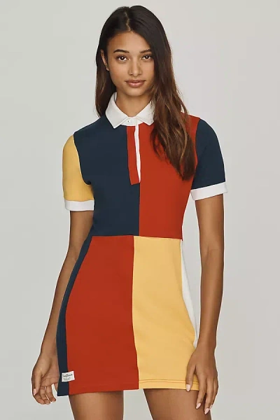 Rowing Blazers Colorblock Rugby Mini Dress In Multi