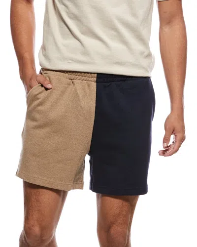 Rowing Blazers Colorblock Rugby Pull On Short In Neutral