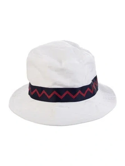 Pre-owned Rowing Blazers Cotton Bucket Hat W/tags In White